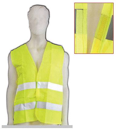 Chaleco Fluo Amarillo Con Reflectivo Norma EN 471